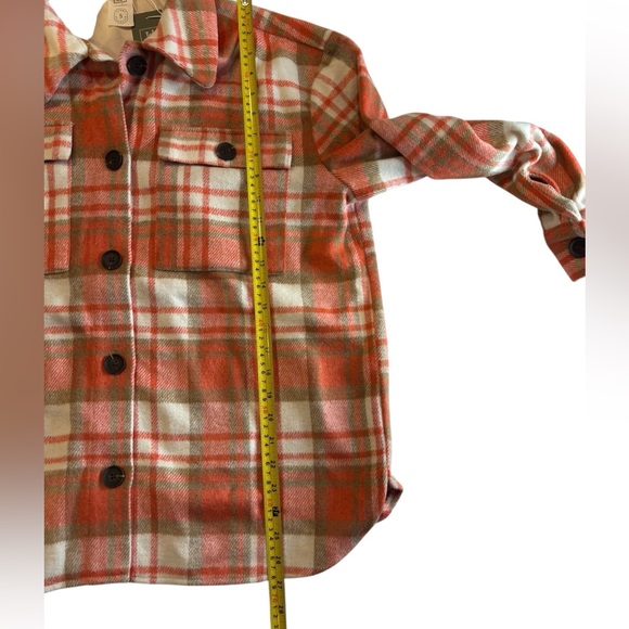 Jardines Domaine Women’s Plaid Orange & Cream Kamelena Jacket - Picture 9 of 12